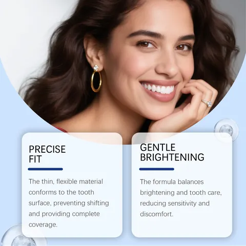 Tooth And Gum Repair Fast Dissolving Oral Strips Teeth Whitening Strips For Adult Daily Care Bright Smile Gentle Cleaning