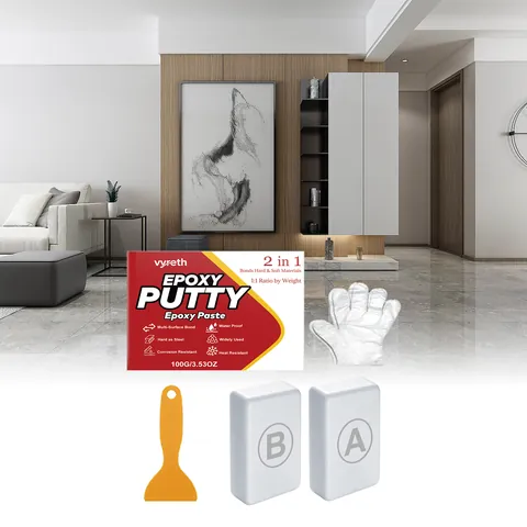 Vyreth Epoxy Putty Kit For Tile And Ceramic Repair Waterproof Heat Resistant Crack Filler Paste Kit For Household Kitchen Bathroom