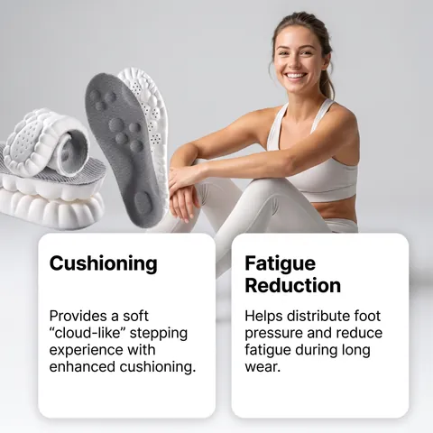 E-TPU Popcorn Material Sport Einlegesohlen Für Herren Damen Stoßdämpfung Atmungsaktiv Weich Komfortabel Outdoor Freizeit Schuhzubehör