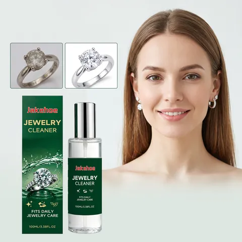 JAKEHOE Pulitore Delicato per Gioielli Spray Formula Delicata Soluzione Lucidante Portatile per Anelli Orecchini Collane Orologi