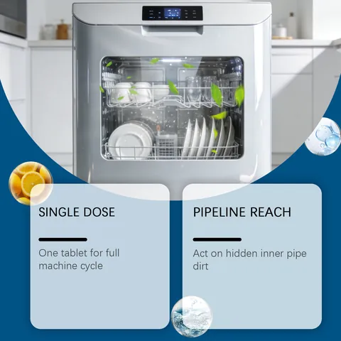 Dishwasher Cleaner Tablets Deep Descaling And Odor Removal Maintenance Cleaning Tablets For Household Dishwasher 12 Count