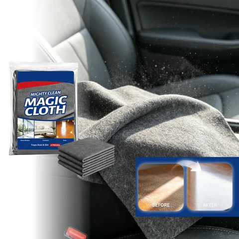 Chiffon de Nettoyage en Microfibre Multi-usages Magic Cloth pour Verre Meubles Sol Absorbant sans Traces Chiffon à Poussière