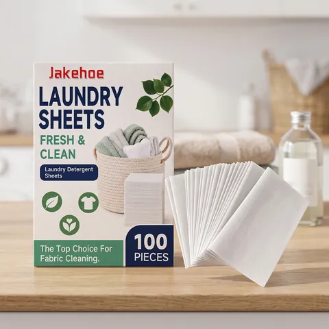 Laundry Detergent Sheets Concentrated Eco-friendly Fresh Lemon Scent Deep Cleaning Fabric Care Sheets For All Washers
