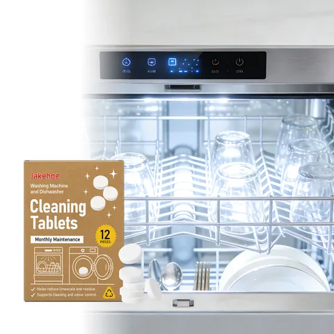 Tablettes Nettoyantes Lave-Vaisselle et Lave-Linge Jakehoe Détartrage Efficace Désodorisation Entretien des Appareils Ménagers