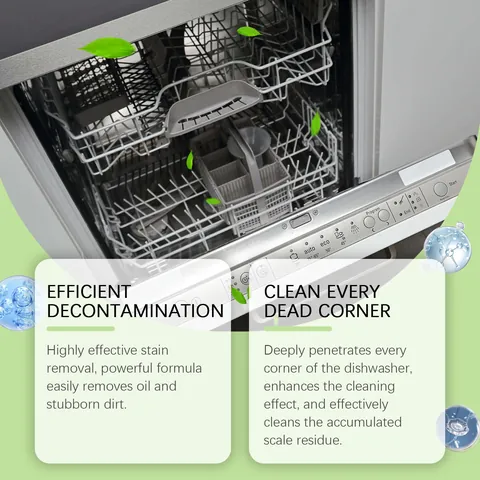 Jakehoe Dishwasher Cleaner Deep Cleaning Limescale Grease Removal Detergent For All Dishwashers Household Kitchen Cleaning Agent
