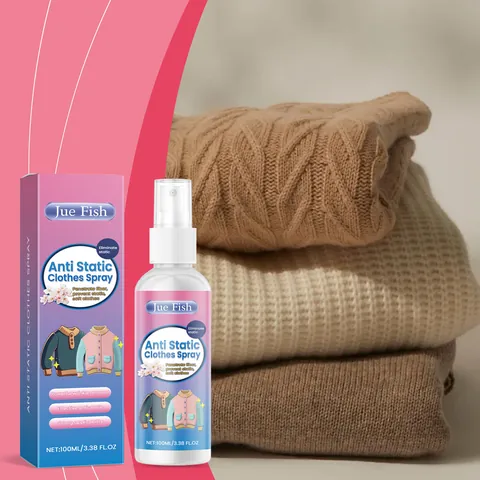 JUE FISH Antistatische Kleding Spray Wasverzachter Rimpelverwijderaar Sneldrogend Langdurige Huishoudelijke Kledingverzorging Spray Voor Katoen Wol Zijde