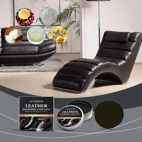 JAYSUING Black Leather Care Wax Waterproof Leather Polish For Shoes Sofas Car Seats Deep Nourishment Cleaning Paste