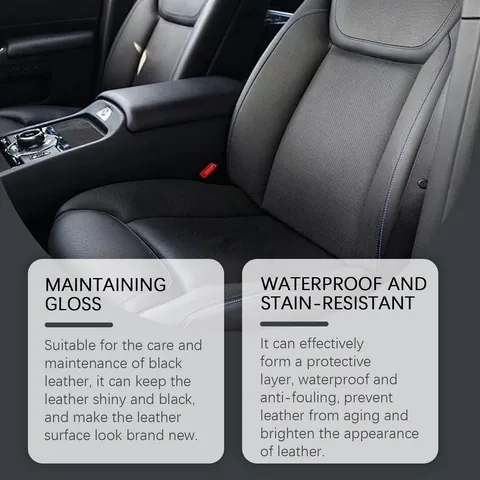 JAYSUING Black Leather Care Wax Waterproof Leather Polish For Shoes Sofas Car Seats Deep Nourishment Cleaning Paste