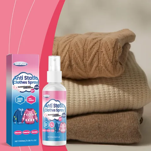 Jakehoe Antistatische Kleding Spray Rimpelverwijderaar Wasverzachter Ontgeuring Kledingverzorging Vezelverzorging Verfrissende Mist