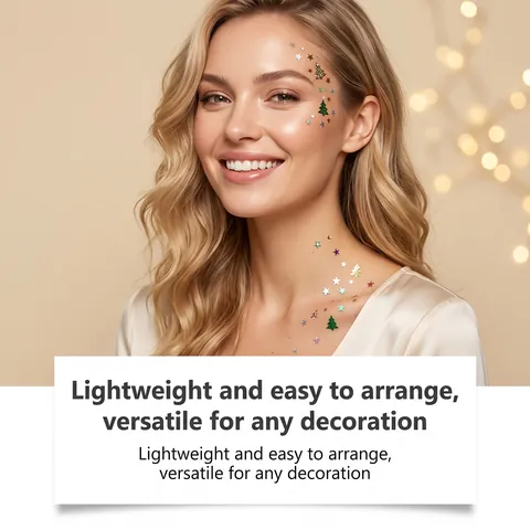 Gel Pailleté de Maquillage de Noël Festif Scintillant Décoration Visage Corps Ongles pour Fête Femme Cosmétique