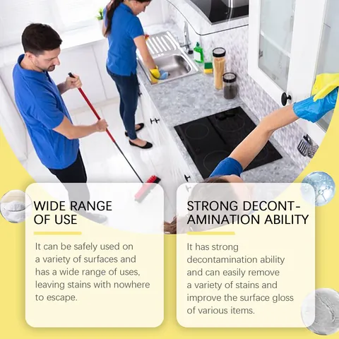 Jakehoe Multi Surface Cleaner With Sponge Pot And Pan Cleaner Paste For Kitchen Bathroom Floor Polishing Cleaning Paste