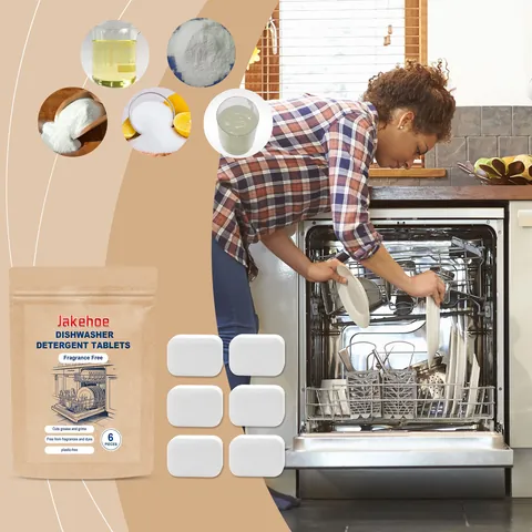 Jakehoe Dishwasher Cleaning Tablets Effervescent Cleaner For Grease Removal And Odor Elimination Fragrance Free Kitchen