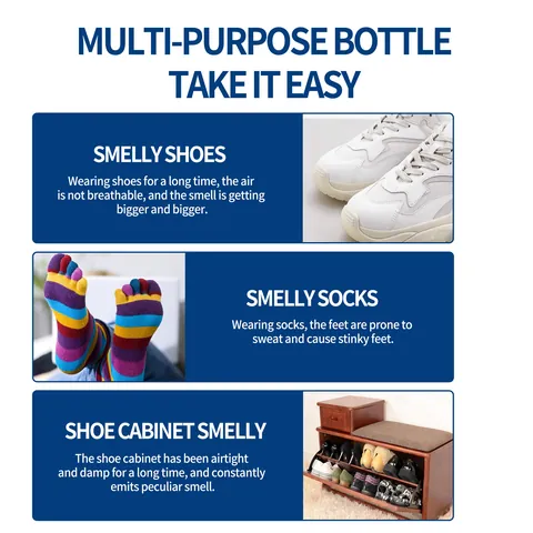 South Moon Shoe and Sock Deodorant Spray Antibacterial Long Lasting Odor Remover for Footwear and Cabinets Refreshing Spray