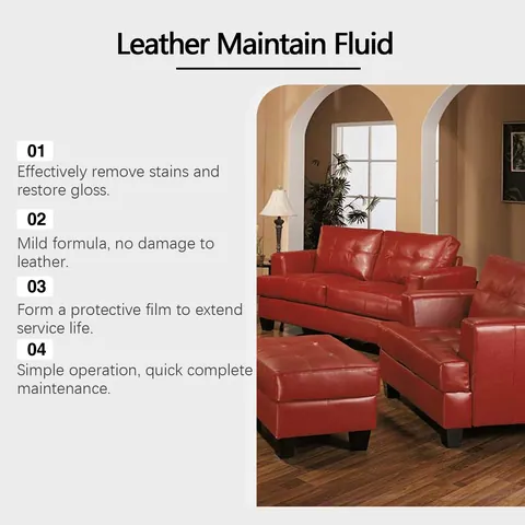 Professional Leather Care Liquid Deep Moisturizing Long-lasting Polish Conditioner For Sofa Car Interior Bag Cleaning Protection