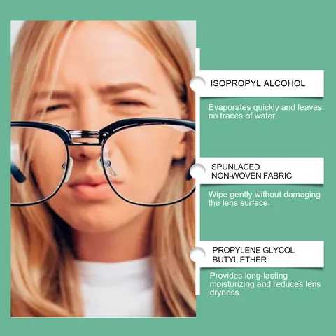 Jakehoe Lingettes de Nettoyage pour Verres Pré-humidifiées Emballage Individuel Nettoyant Écran Jetable pour Lunettes Objectifs Caméra