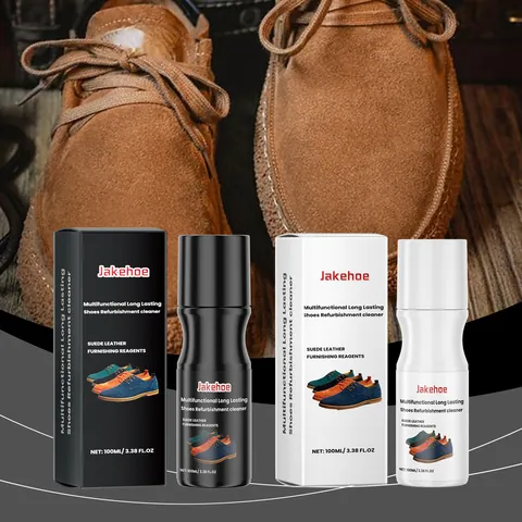 Jakehoe Shoe Cleaner Refurbishing Liquid Multi-functional Stain Remover For Suede Leather Sports Shoes Sneakers Cleaning Care