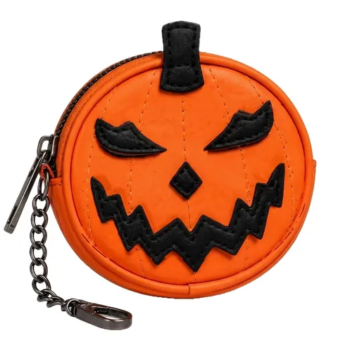Μίνι Πορτοφόλι Κολοκύθας Halloween Χαριτωμένο Φορητό Σχέδιο Jack-o'-Lantern Πορτοφόλι Με Μεταλλικό Κούμπωμα Μπρελόκ για Γυναίκες Δώρο Πάρτι