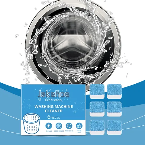 JAKEHOE Compresse Pulizia Lavatrice Purificazione Profonda Decalcificazione Deodorante Formula Manutenzione Per Cestello Lavanderia Prodotto Effervescente