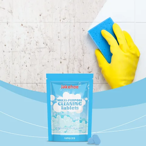 Jakehoe Multi Purpose Cleaning Tablets For Home Bathroom Kitchen Wall Water Stains Oil Dirt Removal Effervescent Cleaner