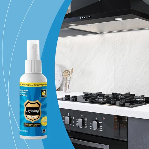 Jaysuing Nettoyant Taches Huile Lourde Spray Dégraissant Puissant Pour Hotte Cuisinière Carrelage Éliminateur Graisse Liquide Nettoyage Maison