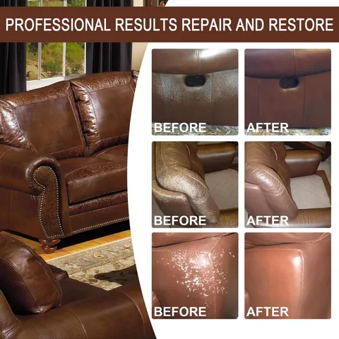 Professional Leather Color Restorer Cream For Sofa Car Seat Shoes Jacket Vinyl Repair And Polish Renewal Home Care