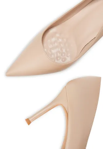 Tacones de Aguja Profesionales de Punta Estrecha para Mujer Zapatos de Salón de Oficina Elegante Microfibra Moda