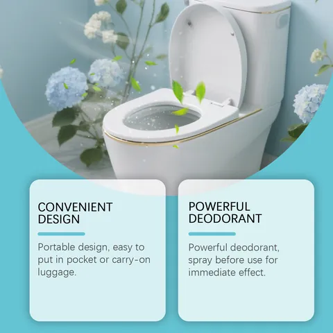 Draagbare Toilet Spray Oceaangeur Badkamer Deodorant Luchtverfrisser Bergamot Zeezout Jasmijn Geurspray