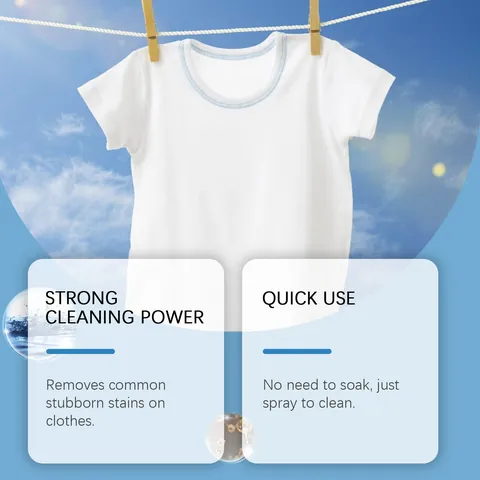 Jakehoe Spray De Nettoyage Pour Vêtements Détachant Sans Eau Portable Nettoyant Taches Huile Pour Maison Utilisation Quotidienne