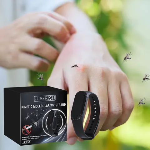 Draagbare Ultrasone Muggenwerende Horloge Siliconen Kinetische Moleculaire Armband Voor Outdoor Camping Reizen Kinderen Volwassenen