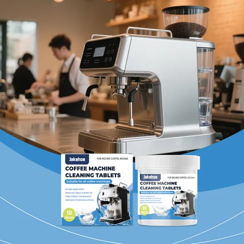 Jakehoe Tablettes de Nettoyage pour Machine à Café Tablettes Détartrantes Universelles pour Machine à Espresso Nettoyant en Profondeur Outil de Nettoyage de Cuisine Domestique