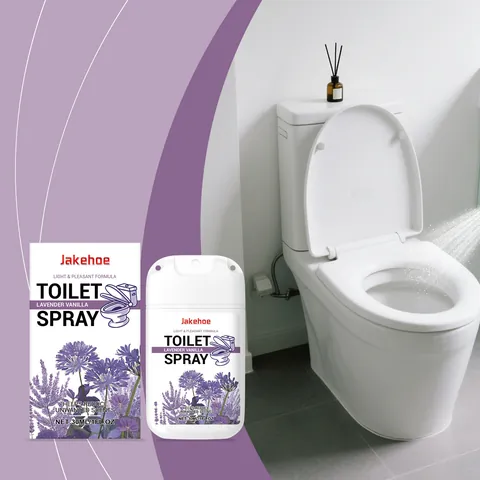 JAKEHOE Lavendel Vanille Toilet Deodorant Spray Draagbare Geurneutralisator Luchtverfrisser Voor Badkamer Huishouden Vloeibare Reiniger