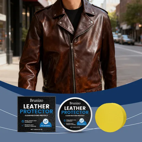 Brunizo Leather Conditioning Cream For Sofas Shoes Jackets Deep Cleaning Repair Protection Polish Leather Care Kit