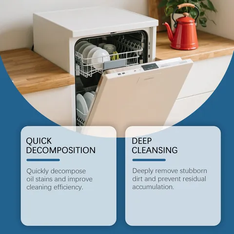 Jue Fish Dishwasher Cleaner Tablets Deep Cleaning Degreaser Descaler Odor Neutralizer For Household Tableware Maintenance