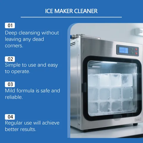 Jue Fish Ice Maker Cleaner Tablets Deep Descaling And Deodorizing For All Household Ice Machines Home Cleaning Ten Pieces