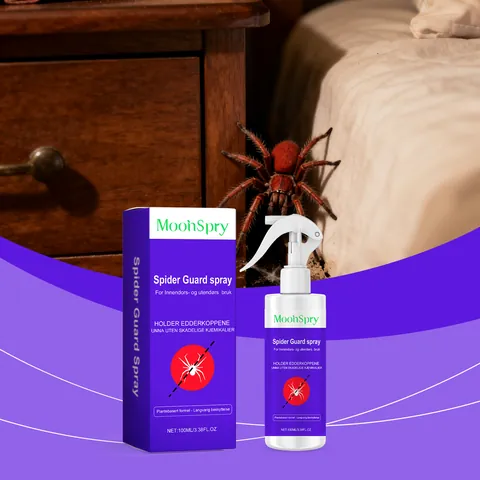 MOONSPRY Spray de Protection Contre les Araignées Formule Végétale Douce Répulsif Araignées Intérieur Extérieur Spray Nettoyant