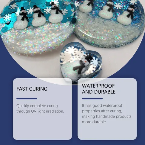 Clear UV Resin Hard Type Transparent Liquid Glue For DIY Jewelry Making Craft Fast Curing Odorless Waterproof Resin Adhesive
