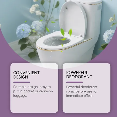 JAKEHOE Lavendel Vanille Toilet Deodorant Spray Draagbare Geurneutralisator Luchtverfrisser Voor Badkamer Huishouden Vloeibare Reiniger