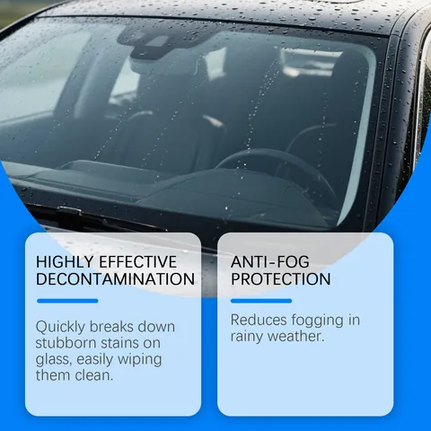 Hikmarion Spray Antiappannamento per Vetri Auto Con Asciugamano in Microfibra Visione Chiara a Lunga Durata Agente Pulizia Parabrezza