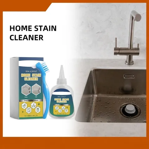Household Deep Cleaning Gel Stain Remover for Tile Grout Kitchen Bathroom Cleaner With Cleaning Brush Multi Purpose Stain Removal