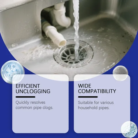 Jue Fish Powerful Pipe Dredging Agent Sink Drain Clog Remover Powder For Kitchen Bathroom Sewer Cleaning And Odor Removal