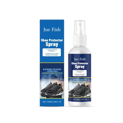 Jue Fish Waterproof Shoe Protector Spray Quick Drying Stain Proof Guard For Leather Canvas Sneaker Footwear Care