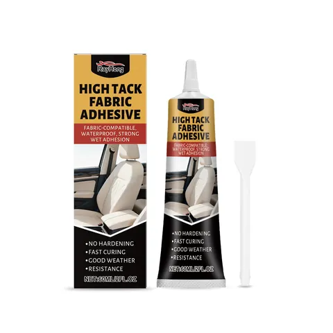 Rayhong High Tack Fabric Repair Glue Waterproof Durable Seamless Leather Adhesive With Spatula Tool For Household Car Seats