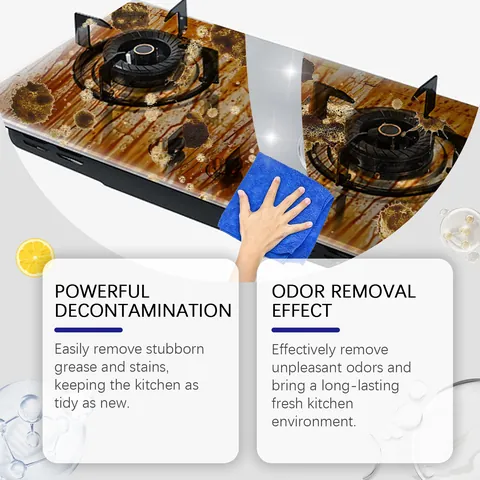 100g Multi-Purpose Kitchen Cleaning Powder Powerful Degreaser For Cookware Stove Deep Grease Removal And Rust Stain Descaling