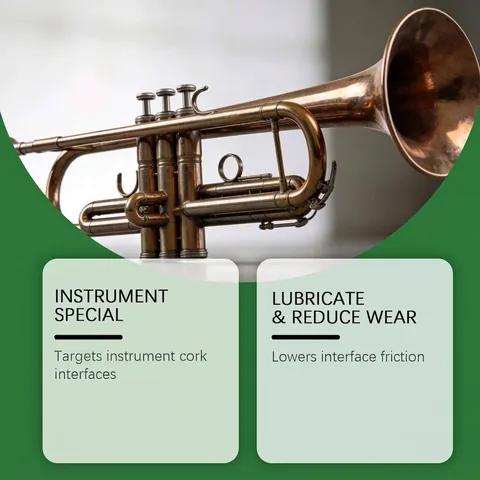 Harmisca Grasa para Corcho de Instrumento Musical Lubricante Mezcla Suave para Saxofón Clarinete Trompeta Mantenimiento de Viento
