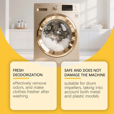 JUE FISH Washing Machine Cleaning Tablets Pet Friendly Odor Remover Deep Clean Descaler Effervescent Tablets For Laundry