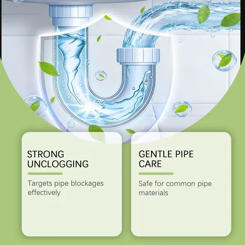 Powerful Drain Clog Remover Powder Household Sewer Cleaning Agent For Kitchen Bathroom Toilet Pipe Unclogging Odor Removal Cleaning Powder