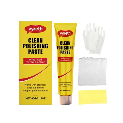 Vyreth Metal Polishing Paste Stainless Steel Cleaner Rust Remover Household Kitchen Cookware Polish Brightener Multi Surface Cleaning Cream