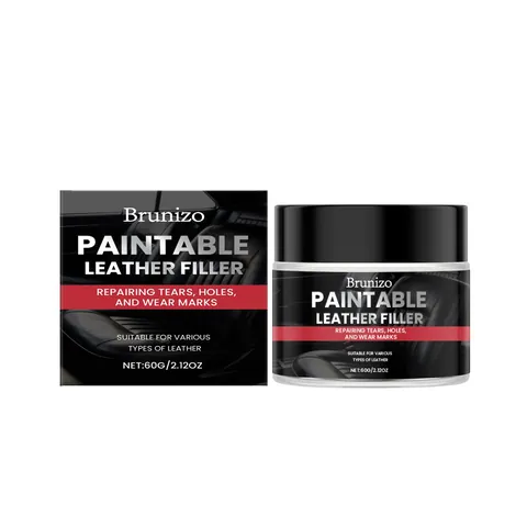 Brunizo Leather Filler For Repairing Tears Holes And Scratches Restoration Cream For Leather Vinyl Sofas Car Seats Shoes Furniture Care