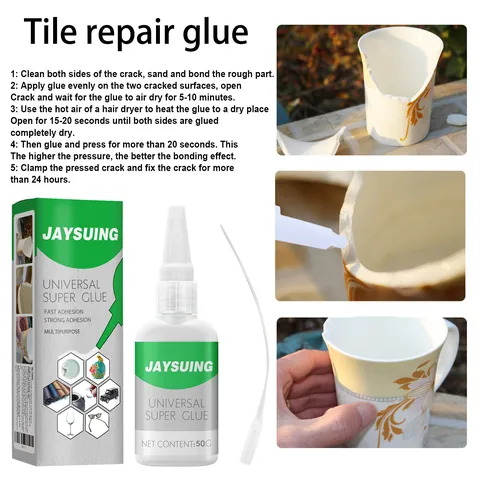Jaysuing Universal Superkleber Schnelltrocknend Wasserdicht Starker Klebstoff Für Holz Leder Keramik Glas DIY Reparatur Klebewerkzeug