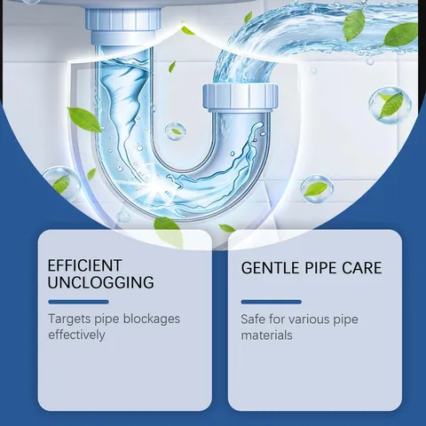 Jakehoe Drain Clog Remover Tablets Powerful Sink And Drain Cleaner For Bathroom Kitchen Pipe Hair Clogging Removal Deodorizing Cleaning Tablets